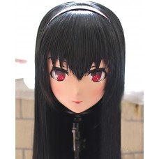 (KM268)Female/Girl Resin 3/4 Head Japanese Cartoon Character Kasumigaoka U Cosplay Crossdress Kigurumi Mask 